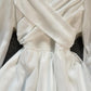 A-Linie Chiffon Langarmkleid Modekleid 644