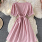 Cute A line short dress fashion dress  603