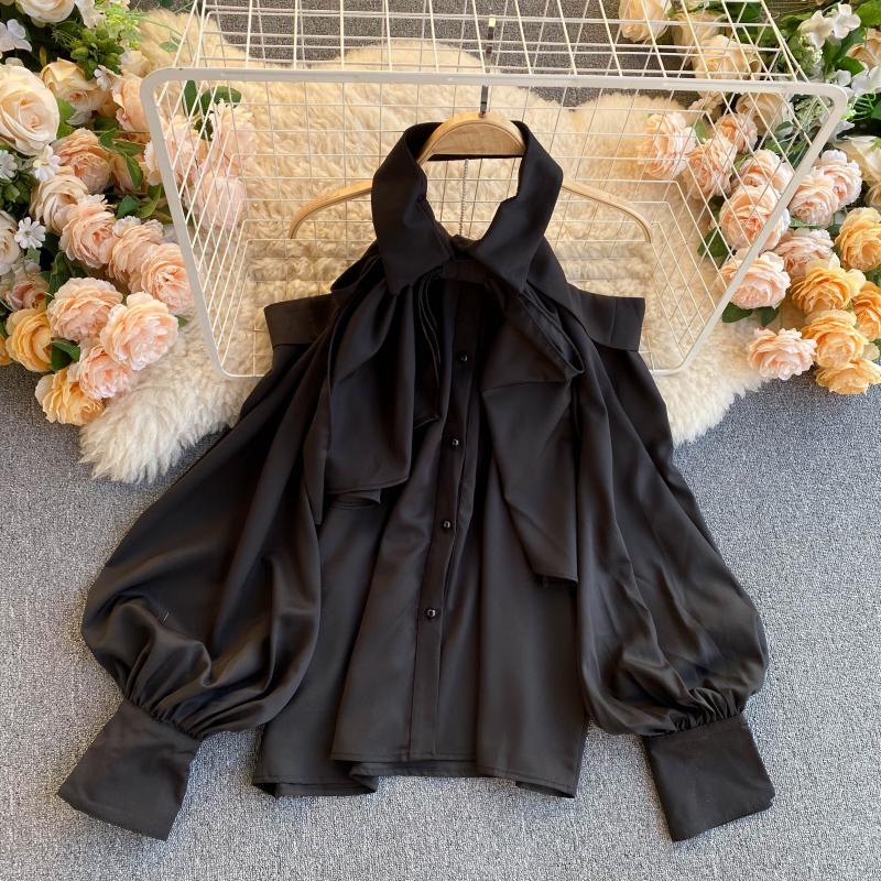 Stylisches Off-Shoulder Top mit Puffärmeln 313