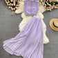 A-Linie Chiffon Langarmkleid Modekleid 643