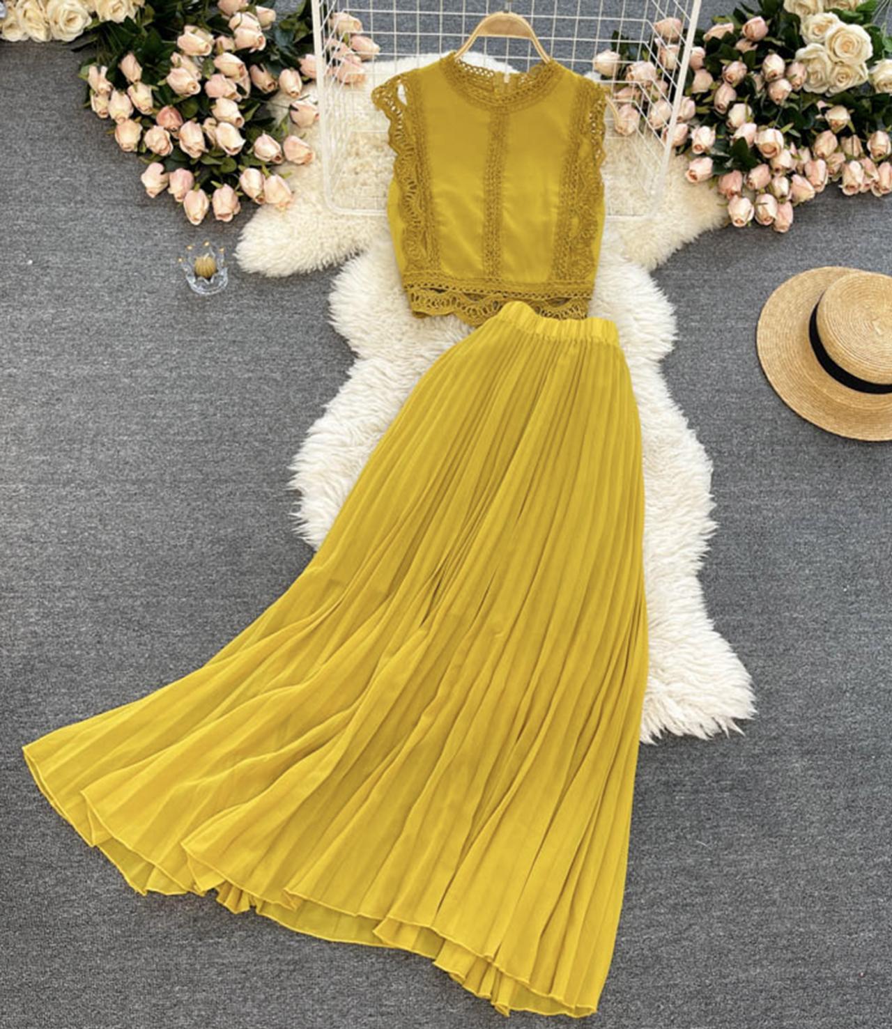 A-Linie Chiffon Langarmkleid Modekleid 643
