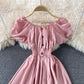 Cute A line high low dress fashion dress  622