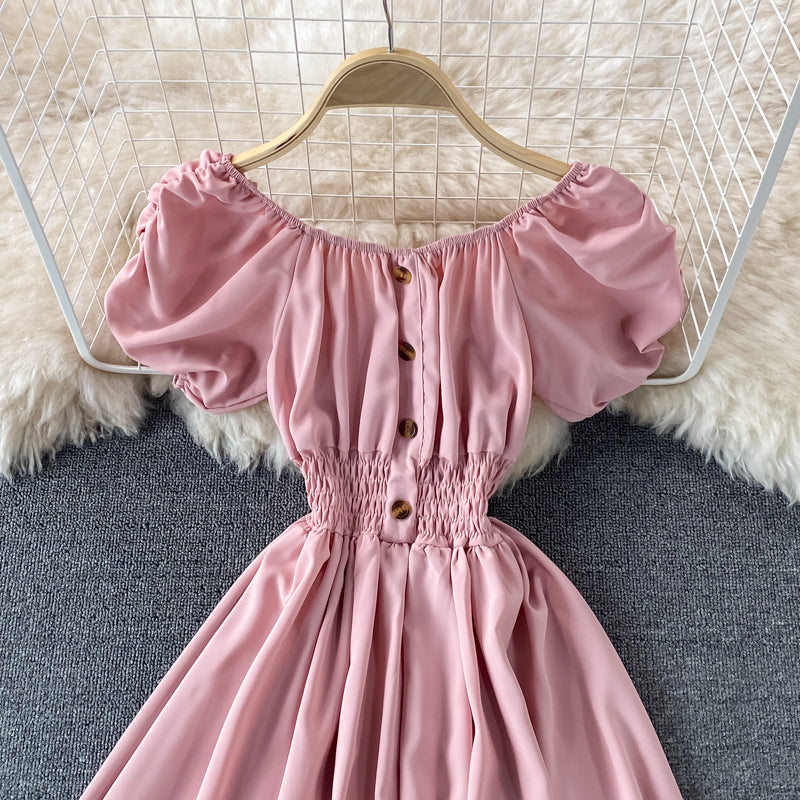 Cute A line high low dress fashion dress  622