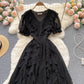 Cute v neck chiffon short dress fashion dress  471