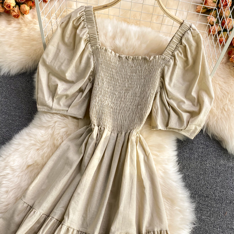 Cute A line short dress fashion dress  586