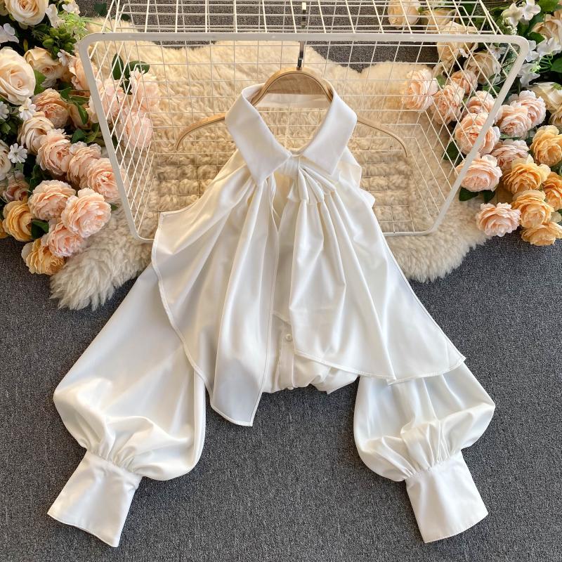 Stylisches Off-Shoulder Top mit Puffärmeln 313