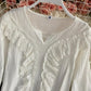 White lace tops long sleeve tops  346