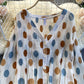Sweet Polka Dot V Neckline Chiffon Shirt  330