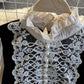 Cute lace long sleeve tops  332