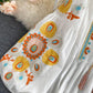 Stylish embroidered puff sleeve top  383