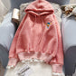 Cute lamb wool hoodie  217