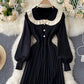 Cute long sleeve lapel sweater  174