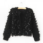 Pull cardigan à paillettes élégant 146