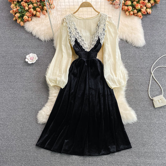 Cute lace two pieces dress fashion dress  403