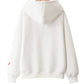 Hoodie loose plus fleece top  233