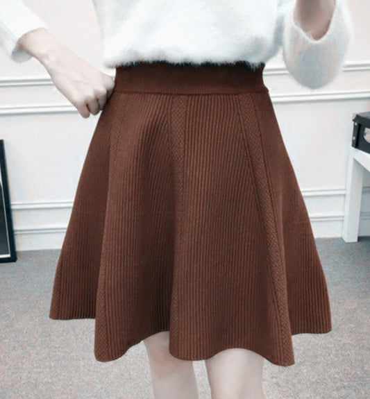 Cute knitted skirt short skirt  3478