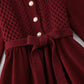 New spring and autumn bow tie tie with bottomed sweater skirt  2129