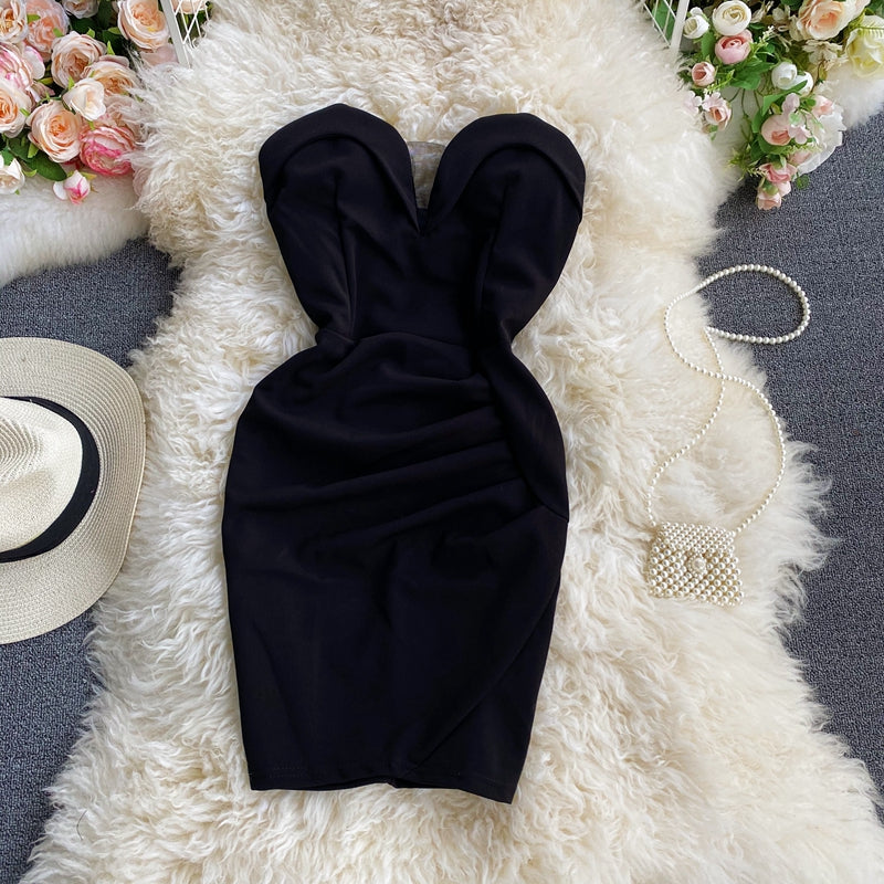 Sexy backless tight Hip Wrap Skirt short  2734