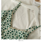Retro floral waist slim high waist open back suspender skirt  2698