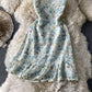 Robe fleurie brodée en dentelle avec bretelles 3313