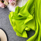 Ruffled large flared sleeve Pleated Dress  2758