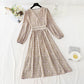 New French tea break early spring chiffon skirt long  2313