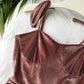 Bandage dress velvet suspender harbor style suspender skirt  3275