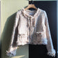 Tassel short coat women's long sleeved cardigan fashion slim fit  1639