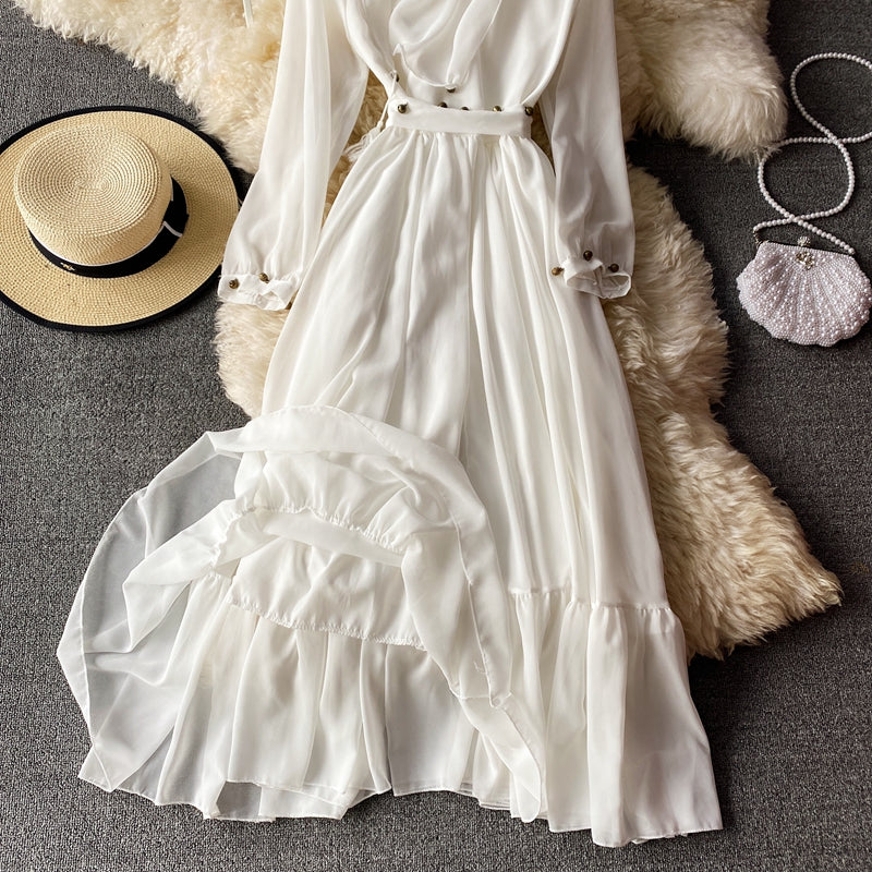 Robe en mousseline à grande jupe 3028