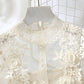 French retro skirt autumn mesh suspender skirt set  2132