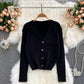 Nouveau manteau pull col V ample et paresseux pour femme 1621