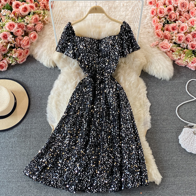 Robe de luxe légère haut de gamme à paillettes 2899