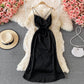 Robe en satin coupe vent douce dos ouvert tempérament mince 3063