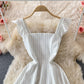 Backless striped strapless dress  2790