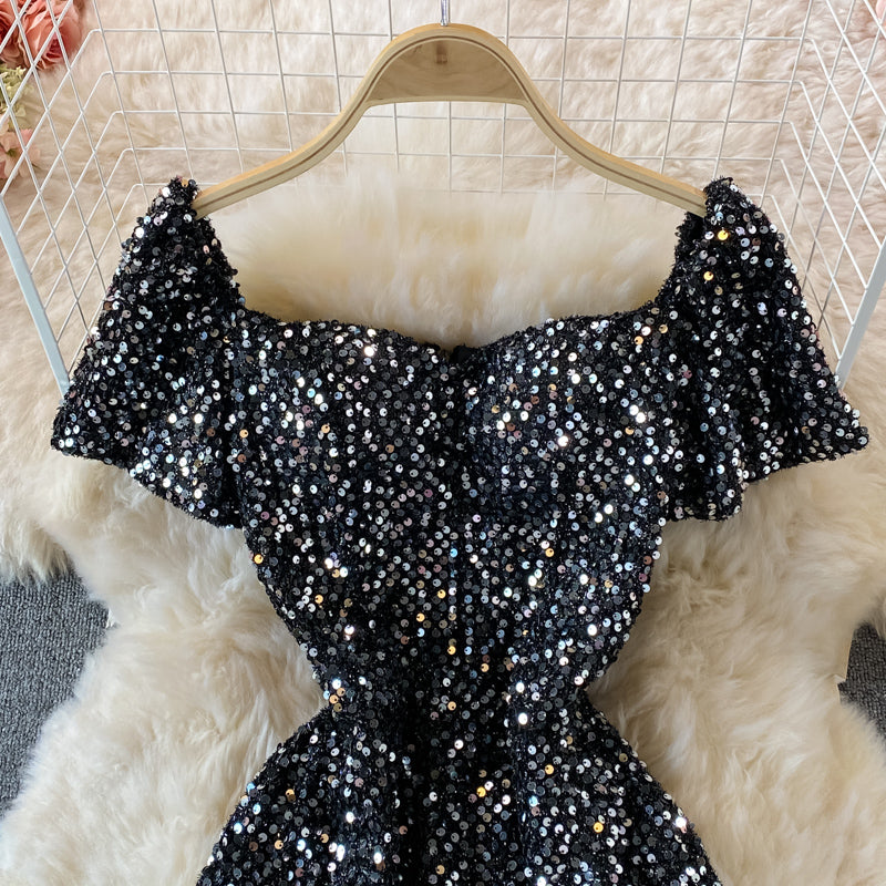 Robe de luxe légère haut de gamme à paillettes 2899