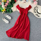 Robe dos nu à encolure carrée 2924