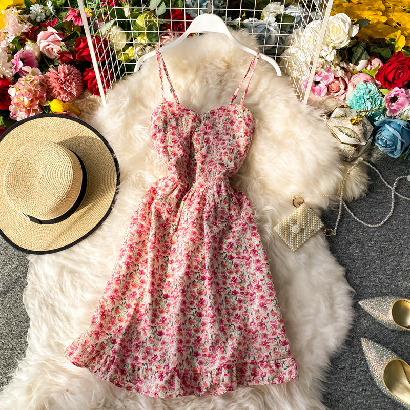 Floral strapless dress  3279