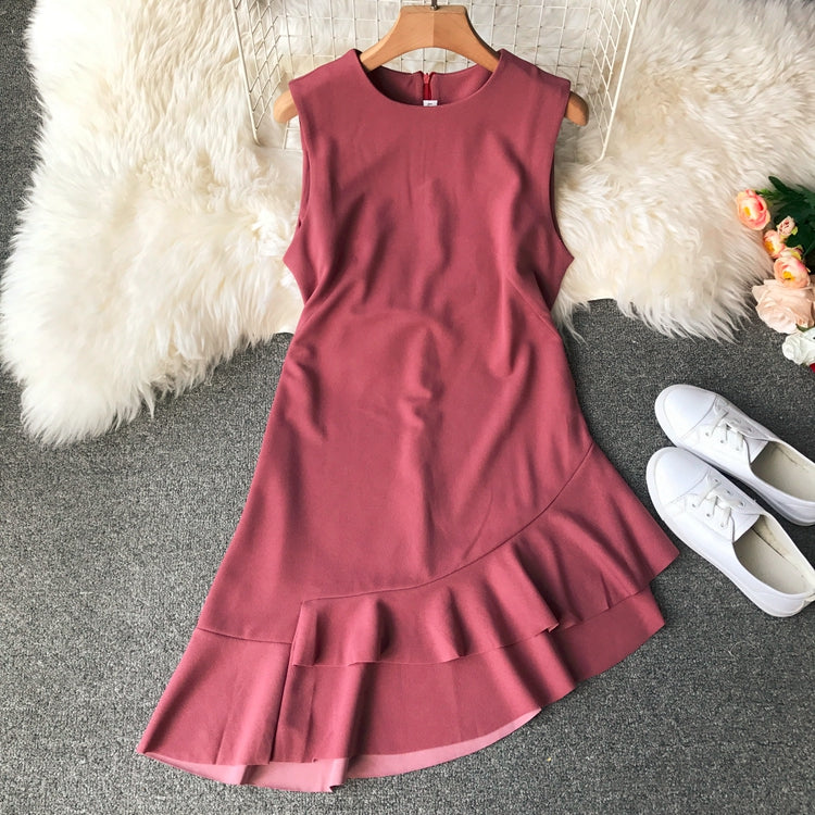 Jupe irrégulière Robe à volants 3024