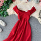 Robe dos nu à encolure carrée 2924
