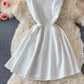Backless striped strapless dress  2790