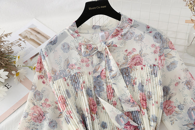 Nouvelle jupe plissée slim pour femme à imprimé floral champignon 2166