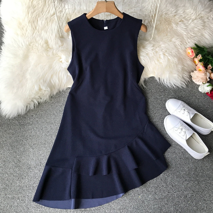 Jupe irrégulière Robe à volants 3024