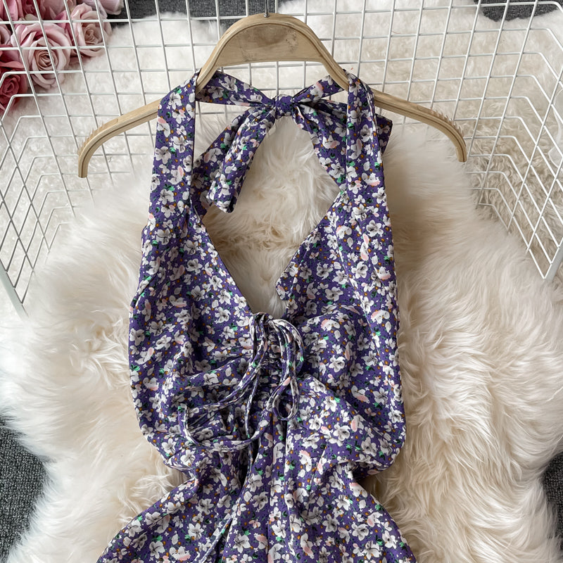 Vent doux, premier amour, bord volanté, taille fermée, grande jupe 3056