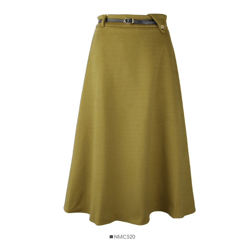 Solid versatile tweed A-line skirt  2616