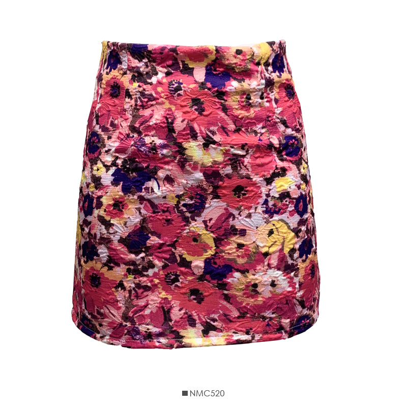 Elegant style printed high waist slim wrinkled Hip Wrap Skirt  2642