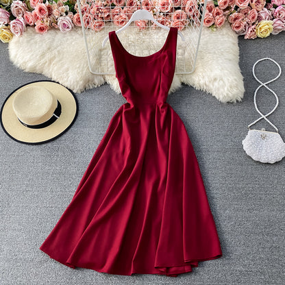 Robe vintage Hepburn taille fine 2890