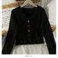 Pull cardigan femme col bas slim manches longues granulaire top 2018