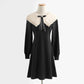 The new baby collar knitted skirt is thin with a bottomed sweater skirt  2444
