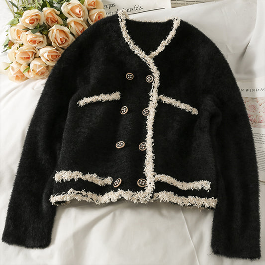 Pull femme ample et fin croisé ouvert 1853