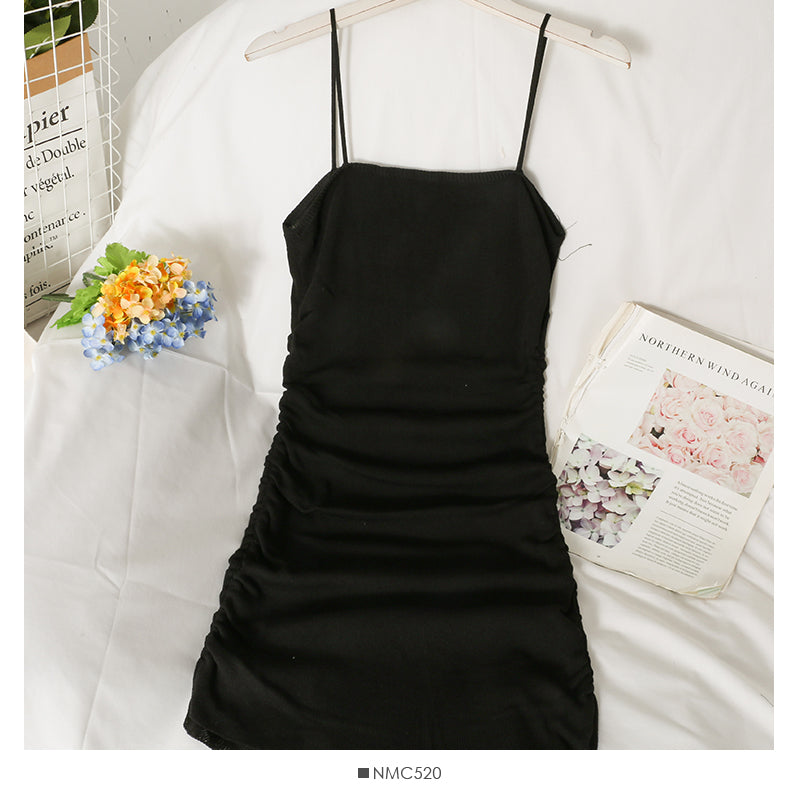 Korean tight and slim high waist knitted Hip Wrap Skirt for women  2687